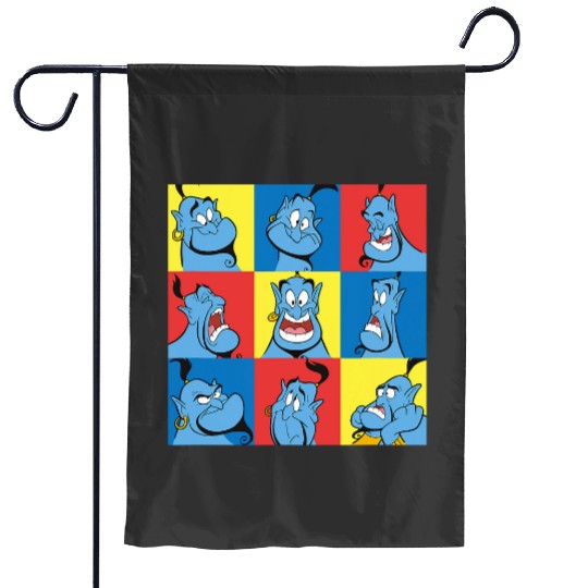 Disney Aladdin Genie Many Emotions Panel Big Chest Portrait Garden Flags