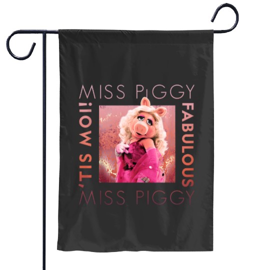 Disneys muppets miss piggy tis moi fabulous Garden Flags