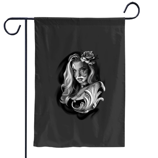 Chicano Girl  1: Disney princess tattoo Shirt,  Princess tattoo vintage t shirt, Disney princess tattoo Gift Fan S-5XL Garden Flags