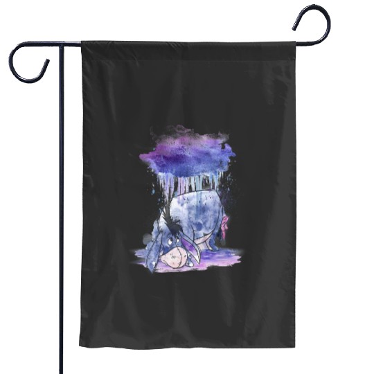 Disney Winnie The Pooh Eeyore Watercolor Rain Cloud Garden Flags