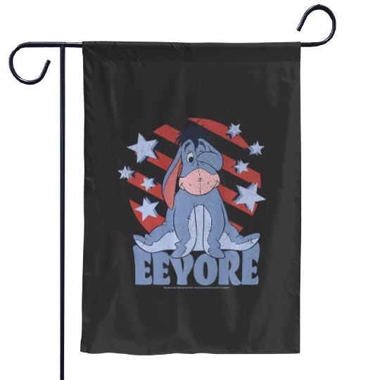 Disney Winnie the Pooh Americana Eeyore Stars Stripes Premium Garden Flags