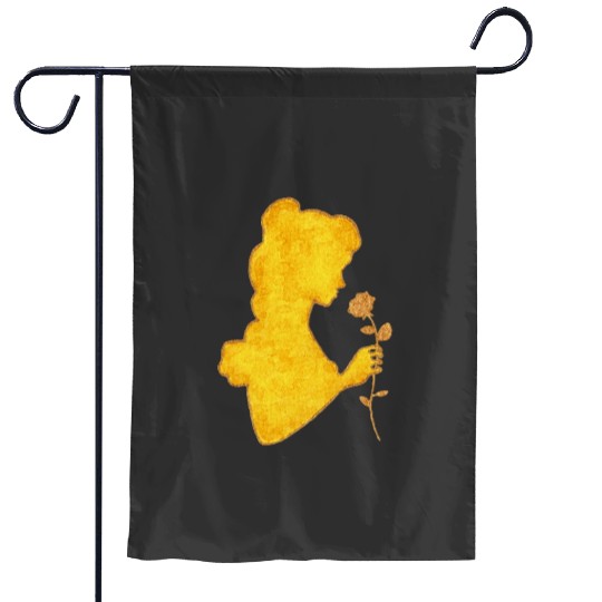 Watercolor Silhouette Beauty and the Beast Belle  : Disney princess tattoo Shirt,  Princess tattoo vintage t shirt, Disney princess tattoo Gift Fan S-5XL Garden Flags