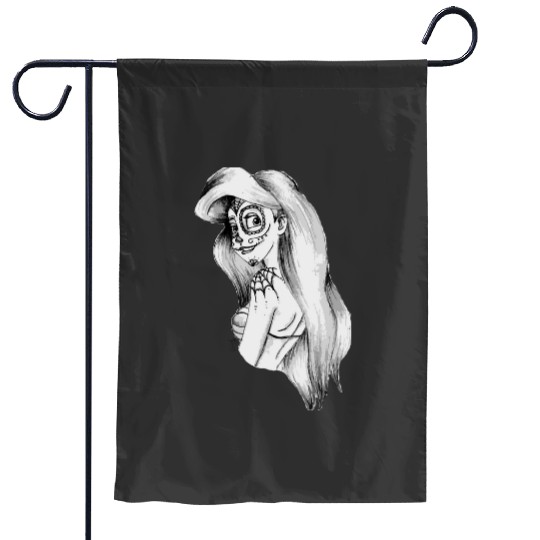 Sugar Skull Princess  : Disney princess tattoo Shirt,  Princess tattoo vintage t shirt, Disney princess tattoo Gift Fan S-5XL Garden Flags