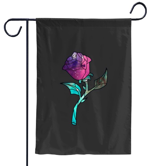 Stained Glass Rose Galaxy  : Disney princess tattoo Shirt,  Princess tattoo vintage t shirt, Disney princess tattoo Gift Fan S-5XL Garden Flags