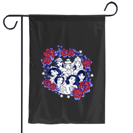 Disney Princesses Group Shot Rose Circle Smile Garden Flags