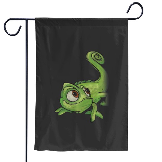 Disneys tangled pascal sketch premium Garden Flags