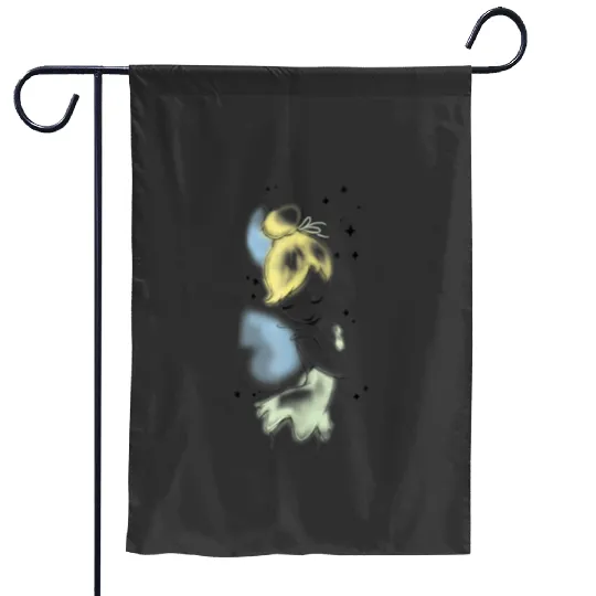 Disneys peter pan tinkerbell airbrush style sketch Garden Flags