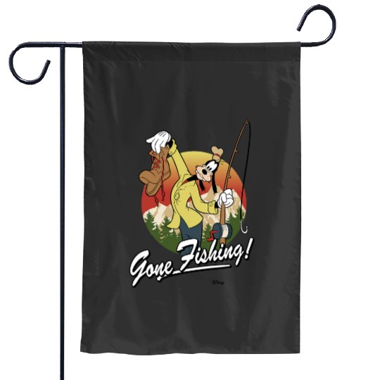 Disneys Goofy Gone Fishing! Garden Flags