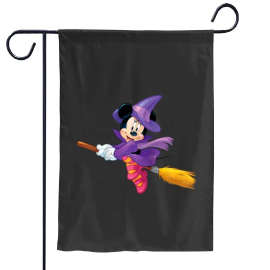 Disneys halloween minnie witch raglan baseball Garden Flags
