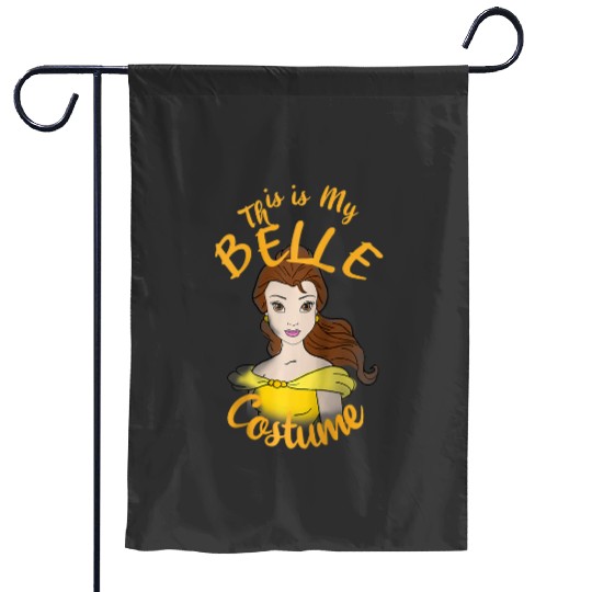 Disneys beauty and beast belle my costume halloween raglan baseball Garden Flags