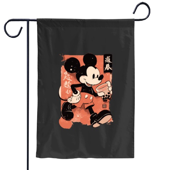 Mickeys Tea Time  SALE!! Mickey Retro Disney Shirt, Mickey Checkered Shirt, Vintage Disney, Retro Mickey, Mickey Gift S-5XL Garden Flags