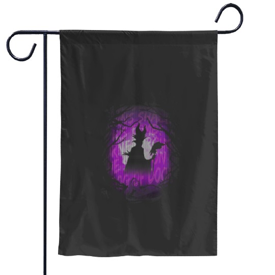 Disneys sleeping beauty maleficent purple hue silhouette Garden Flags
