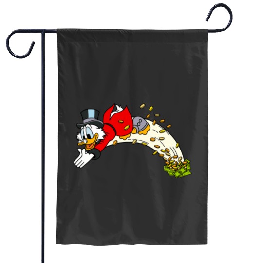 Duck tales Scrooge McDuck money swimming 80s  SALE!! Mickey Retro Disney Shirt, Mickey Checkered Shirt, Vintage Disney, Retro Mickey, Mickey Gift S-5XL Garden Flags