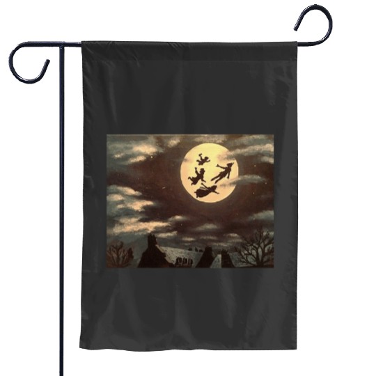 Peter Pan Silhouette  SALE!! Mickey Retro Disney Shirt, Mickey Checkered Shirt, Vintage Disney, Retro Mickey, Mickey Gift S-5XL Garden Flags