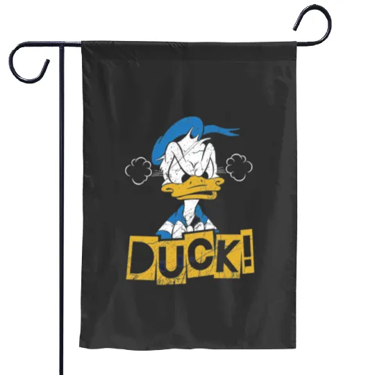 Donald Duck Angry Grumpy This Is My Happy Face  SALE!! Mickey Retro Disney Shirt, Mickey Checkered Shirt, Vintage Disney, Retro Mickey, Mickey Gift S-5XL Garden Flags