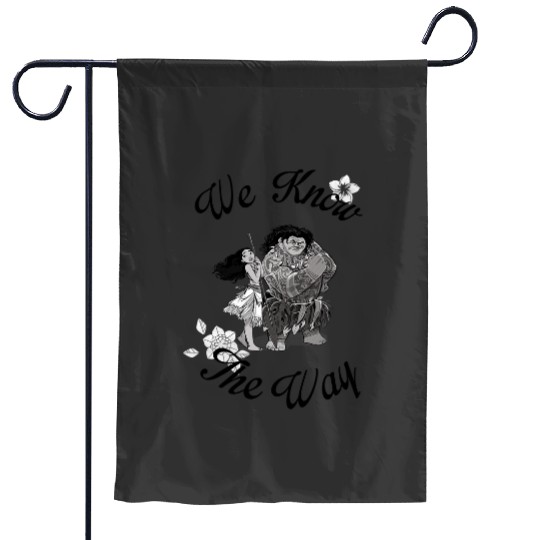 Disneys moana maui we know way portrait Garden Flags