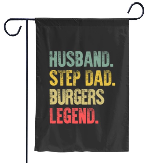 Funny Men Vintage T Shirt Husband Step Dad Burgers Legend  4: Bobs Burgers Family Shirt, Bobs Burgers Vintage Garden Flags