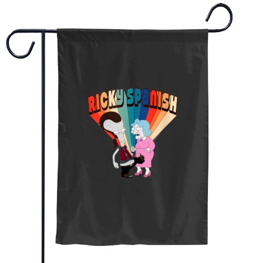Day Gift For American Dad Ricky Spanish Kicking Old Lady Vintage Photograp  1: Bobs Burgers Family Shirt, Bobs Burgers Vintage Garden Flags