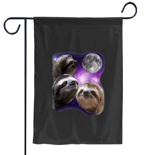 Three Sloths Howling At The Moon Funny Parody   : Bobs Burgers Family Shirt, Bobs Burgers Vintage Garden Flags
