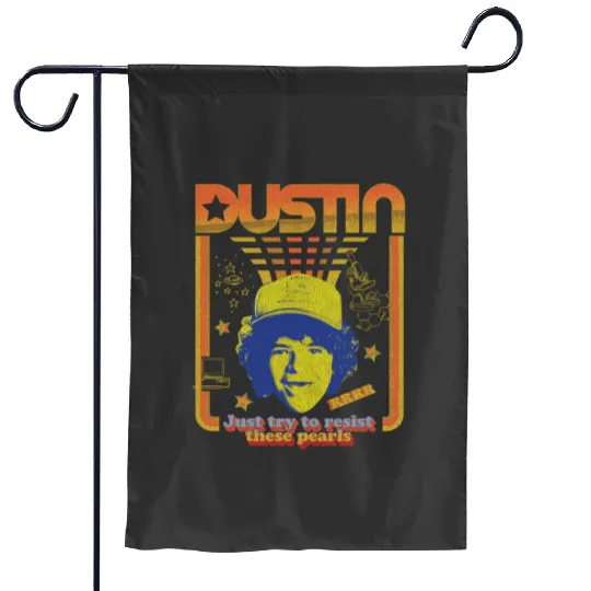 Stranger Things Dustin Floating Head Resist The Pearls Star  : Bobs Burgers Family Shirt, Bobs Burgers Vintage Garden Flags