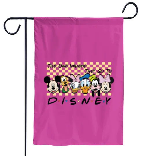 Mickey And Friends Disney Garden Flags, Friends Matching, Disney Trip Garden Flags, Mickey And Friends Garden Flags
