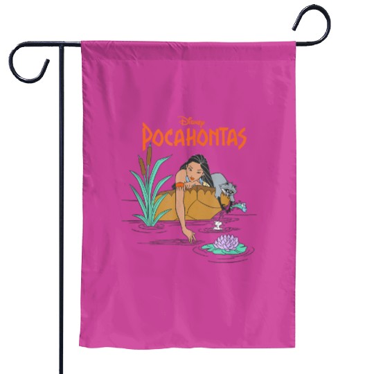 Disney Pocahontas Meeko Afternoon Dreaming Garden Flags