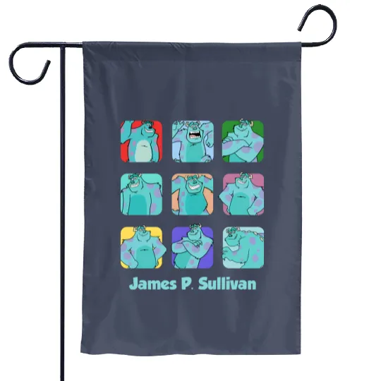 Disney Monsters Inc Sulley Moods Garden Flags, James P. Sullivan Garden Flags, Magic Kingdom Garden Flags