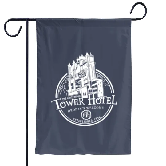 Hollywood Tower of Terror Hotel- Disney World Garden Flags