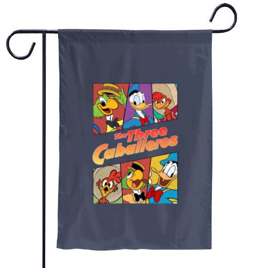 Disney The Three Caballeros All Characters Retro Garden Flags, Animal Kingdom