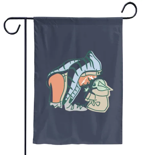 Grogu and Ahsoka Tano Garden Flags, Disney Star Wars Garden Flags