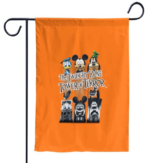 Retro Disney The Twilight Zone Tower Of Terror  Garden Flags, Tower of Terror Ride Garden Flags