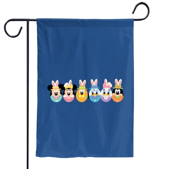 Disney Easter Egg Garden Flags, Disney Easter Day, Disney Characters Happy Easter Garden Flags