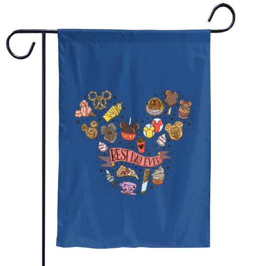 Best Day Ever Garden Flags, Theme Park Garden Flags, Disney Trip Garden Flags