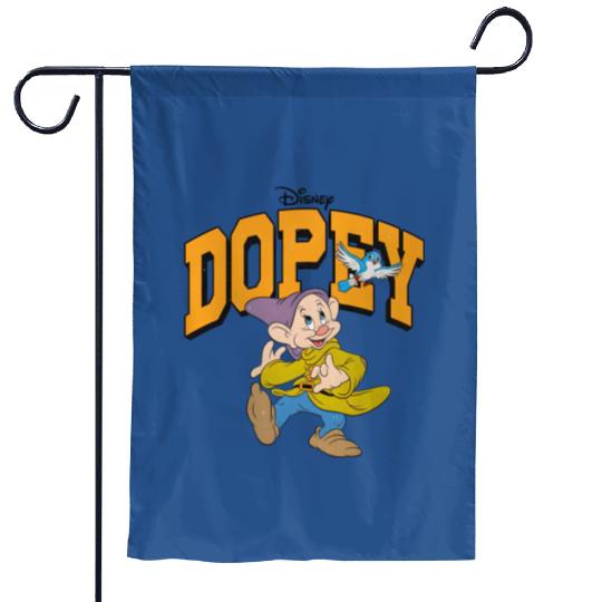 Vintage Dopey Dwarf Garden Flags, Snow White Seven Dwarfs Garden Flags, Disney World Disneyland Family Trip