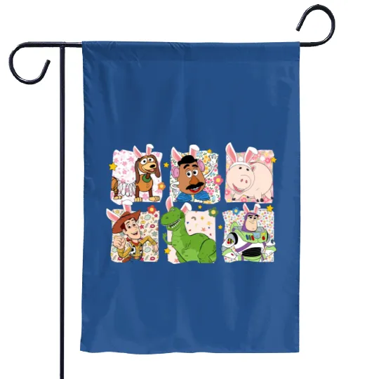 Toy Story Easter Garden Flags, Disney Toy Story Bunny Ears Garden Flags