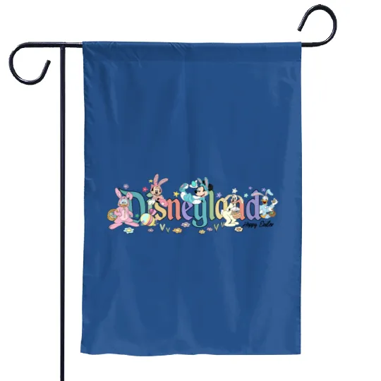 Disneyland Easter Bunny Garden Flags, Disney Bunny Garden Flags, Easter Garden Flags, Disney Happy Easter Garden Flags