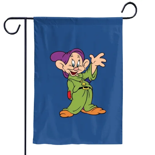 Dopey Dwarf Garden Flags, Disney Dwarf, Seven Dwarfs, Disney Character Dwarf Garden Flags
