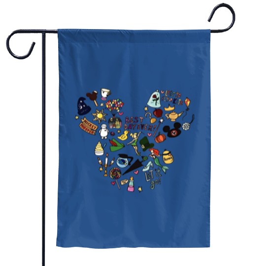 Best Day Ever Garden Flags, Disney Garden Flags, Disneyland Trip Garden Flags