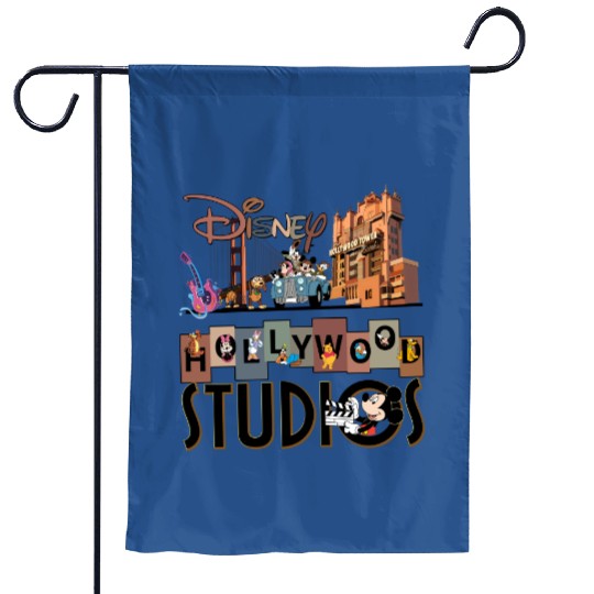 Vintage Disney Hollywood Studios Garden Flags, Hollywood Studios Trip Garden Flags
