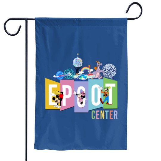 Disney Epcot Garden Flags, Epcot Center Garden Flags, Disney Epcot Vintage Garden Flags