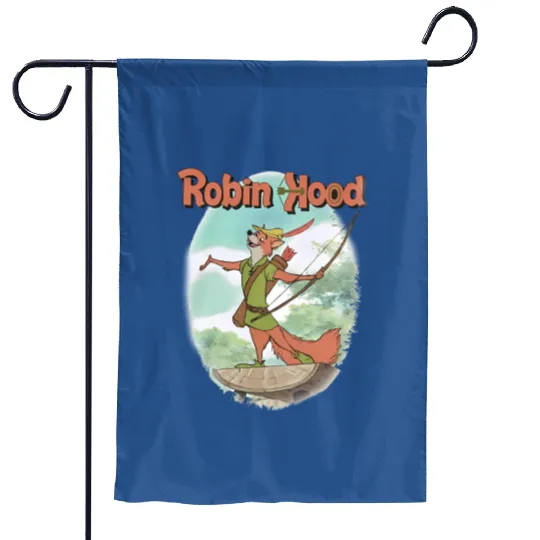 Vintage Robin Hood Garden Flags, Robin Hood Disney Garden Flags