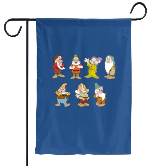 Disney Seven Dwarfs Garden Flags, Snow White and Seven Dwarfs Garden Flags
