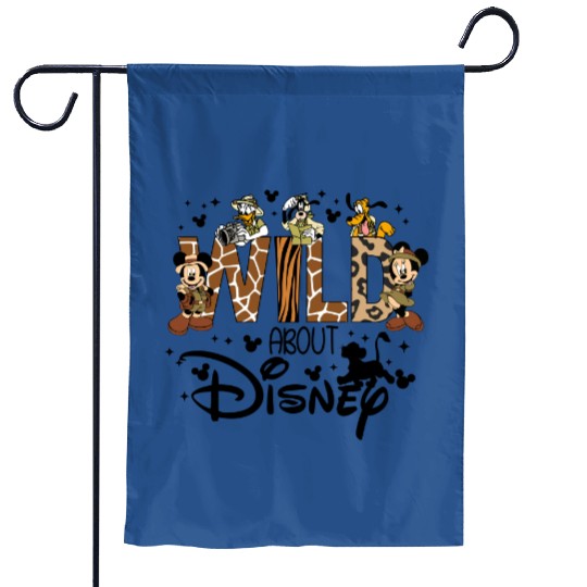 BM Retro Wild About Disney Garden Flags, Disney Animal Kingdom Garden Flags,