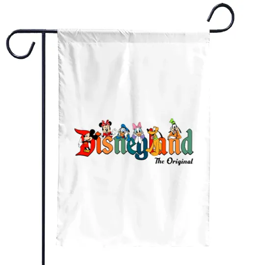 Disneyland The Original Garden Flags, Mickey And Friends Garden Flags