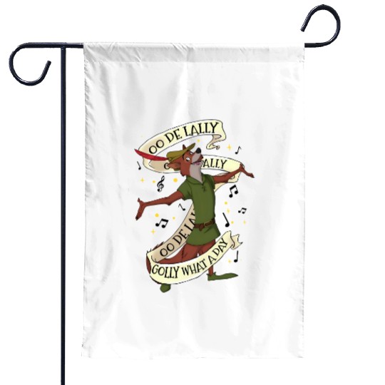 Robin Hood Garden Flags, Oo De Lally Garden Flags, Disney Garden Flags