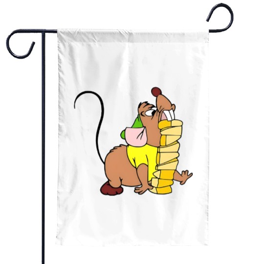 Cinde Gus Gus Garden Flags, Disney Family Garden Flags, Disney World Garden Flags, Magic Kingdom Garden Flags