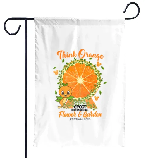 Disney Epcot Orange Bird Garden Flags, Disney Epcot International Flower and Garden Festival 2023 Garden Flags