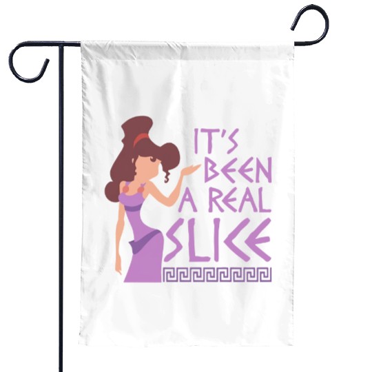 It's Been A Real Slice Garden Flags Garden Flags, Disney Megara Hercules Garden Flags