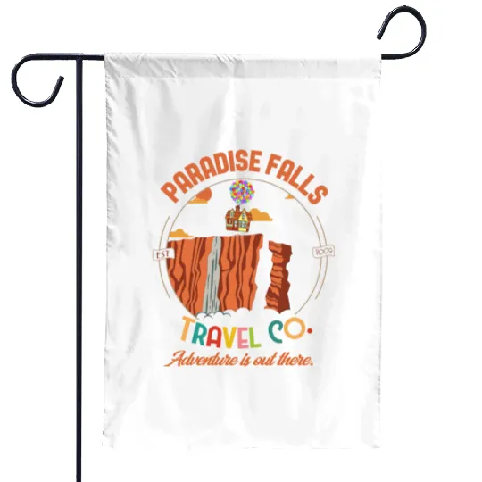 Retro Disney Pixar Up Movie Paradise Falls Garden Flags
