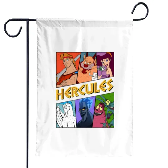 Vintage Hercules Garden Flags Disney Hercules Megara Hades Garden Flags
